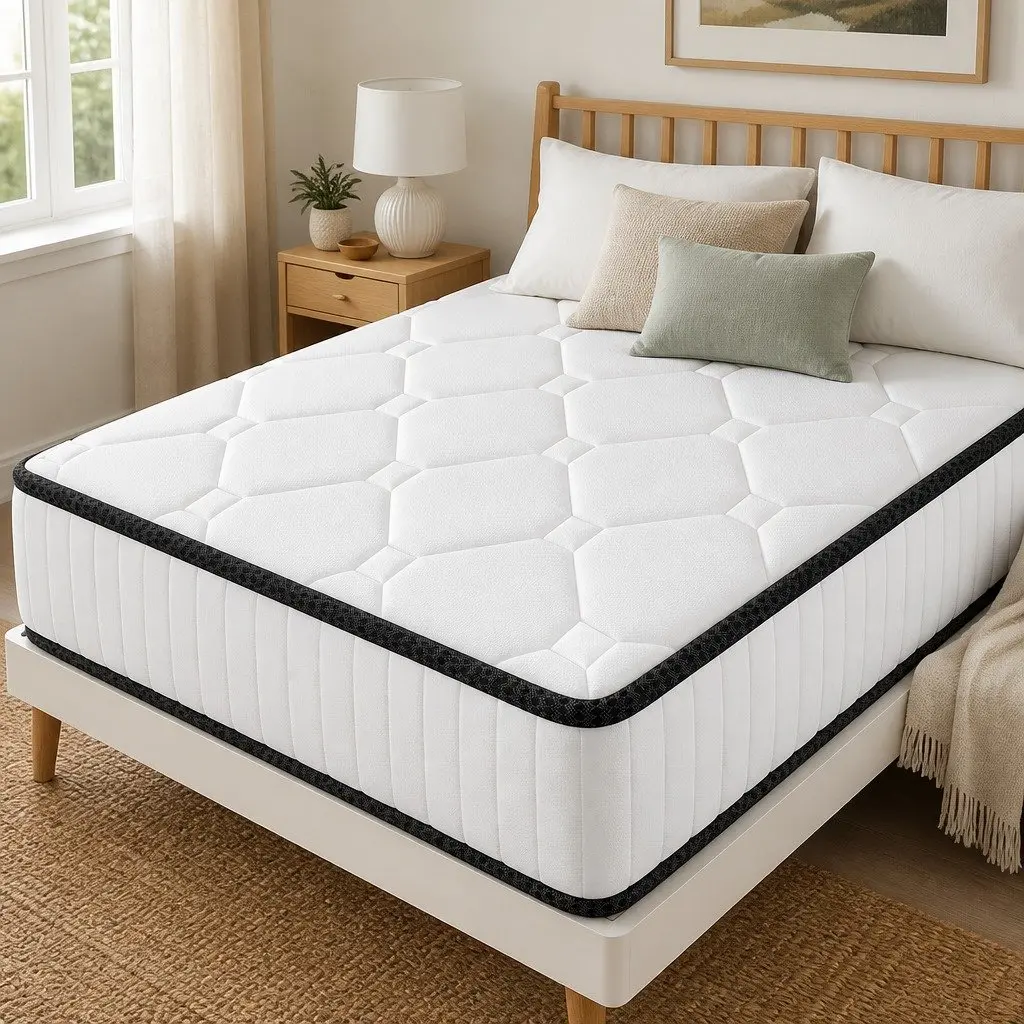 Queen Mattress Pocket Spring Support Comfort Sleep 203x153cm