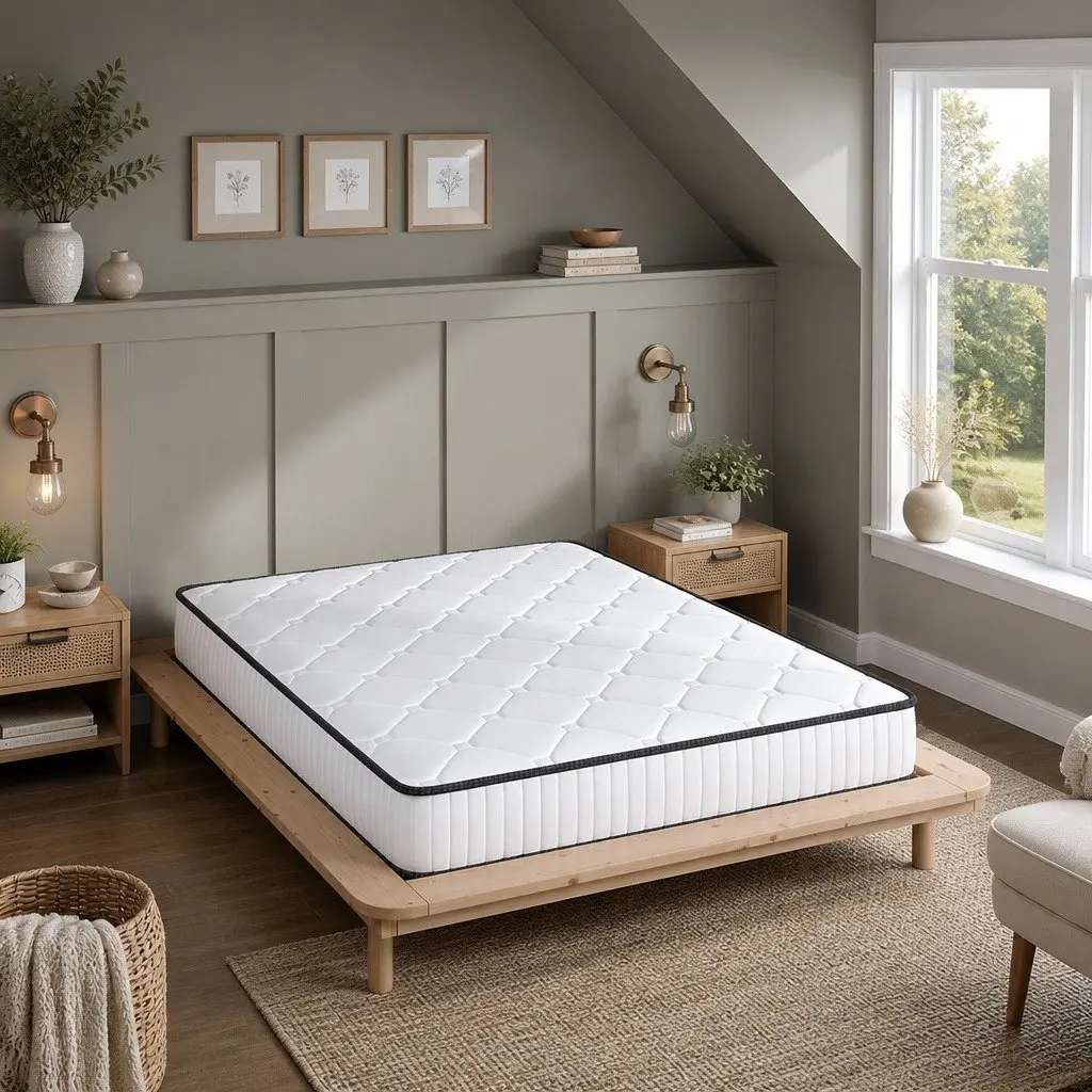 Queen Mattress Pocket Spring Support Comfort Sleep 203x153cm