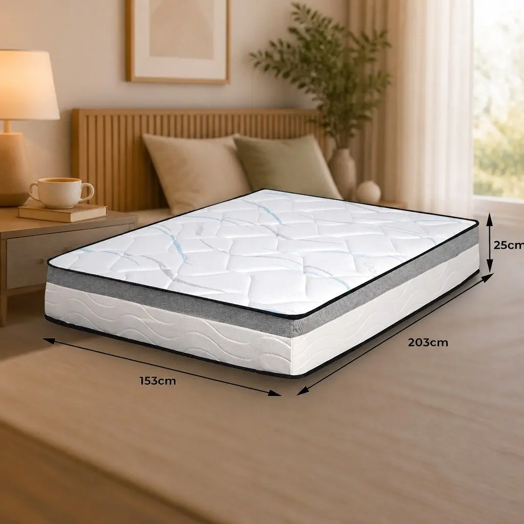 Queen Spring Mattress 25cm Hypoallergenic
