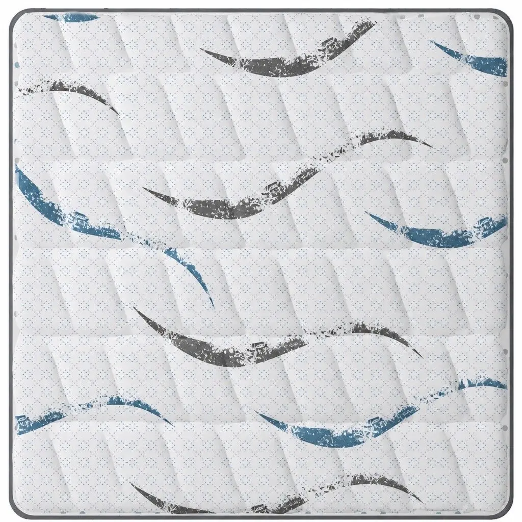 Single Spring Mattress Pocket Coil 25cm Thick Medium Firm Support White