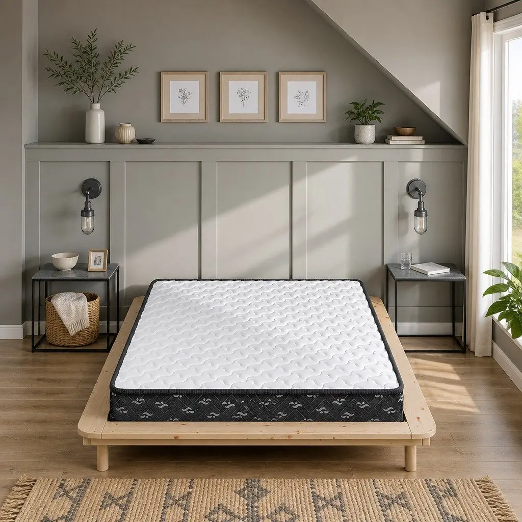 Double Spring Mattress Pocket Tight Bonnell Bed Comfortable Sleep Support