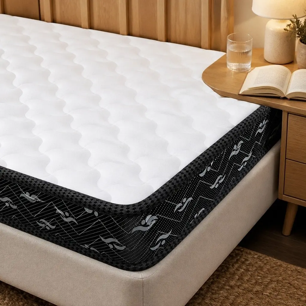 King Single Spring Mattress 16cm Tight Pocket Bonnell Core Breathable Support