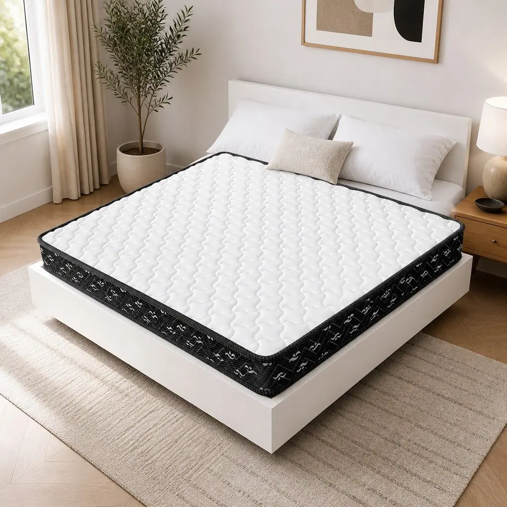 King Spring Mattress 16cm Thick Bonnell Coils Pocket Bed Comfort Sleep Support