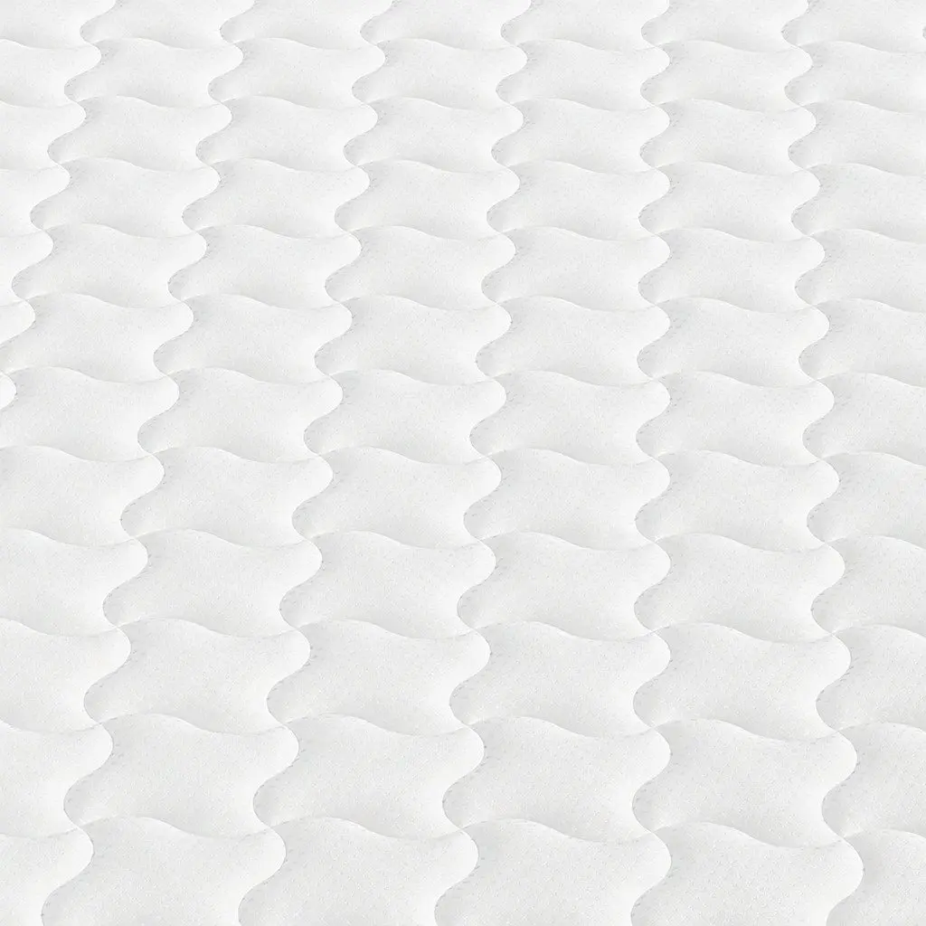Single Spring Mattress Bonnell Coil 16cm Thick Pocket Tight Support White and Black