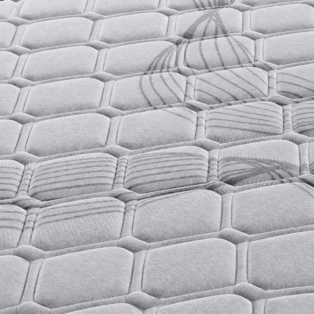 Pocket Spring Mattress Medium Firm 5 Zone Support Grey 188cm x 138cm