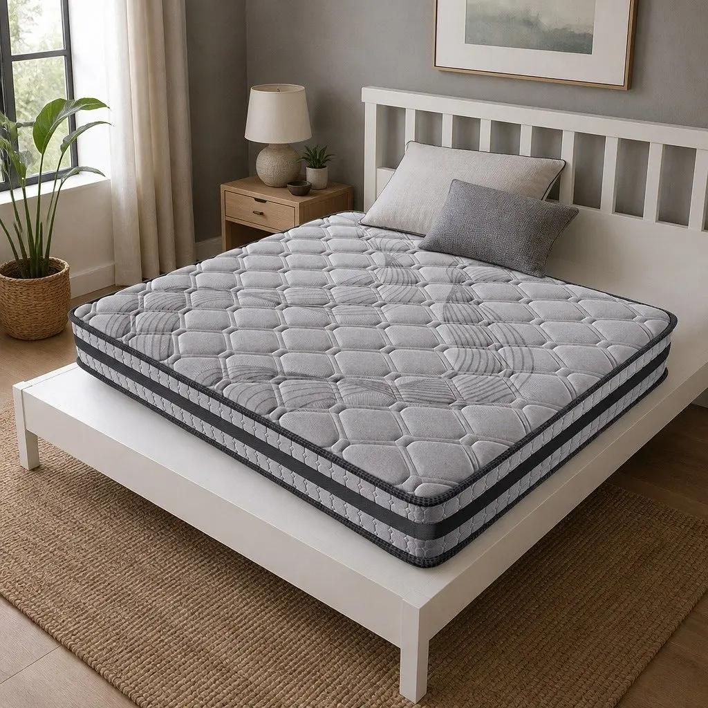 King Spring Mattress Pocket Egg 5-Zone Medium Firm Bed Sleep Support Comfort