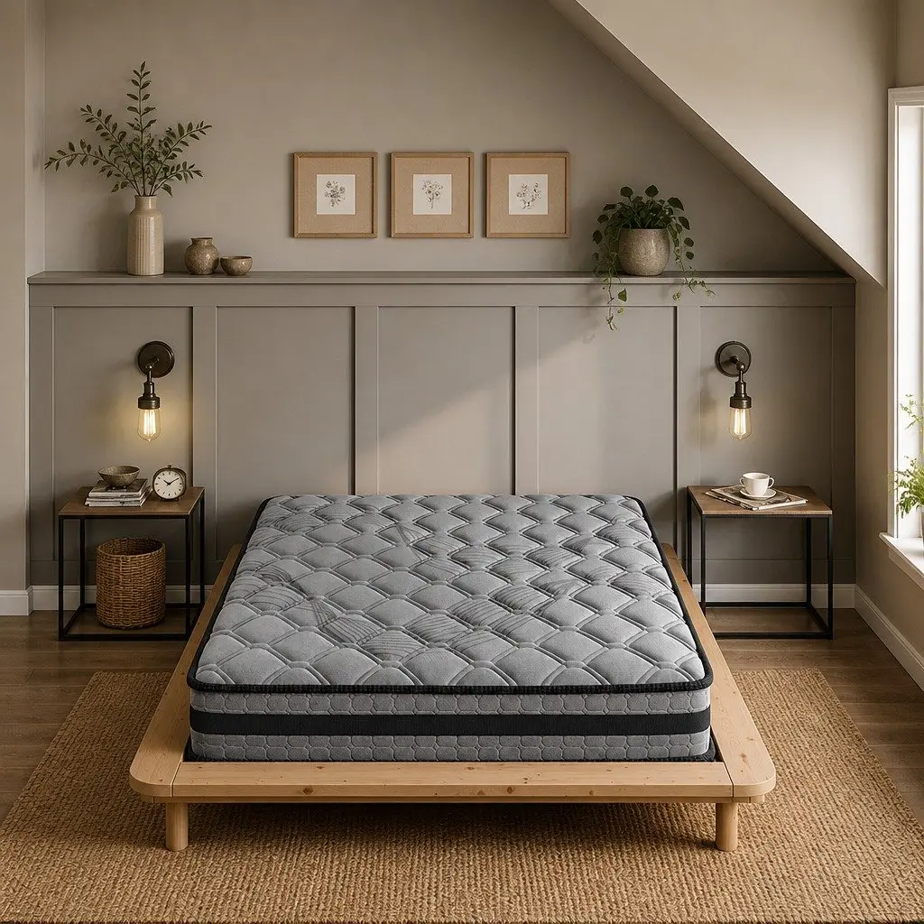 King Spring Mattress Pocket Egg 5-Zone Medium Firm Bed Sleep Support Comfort