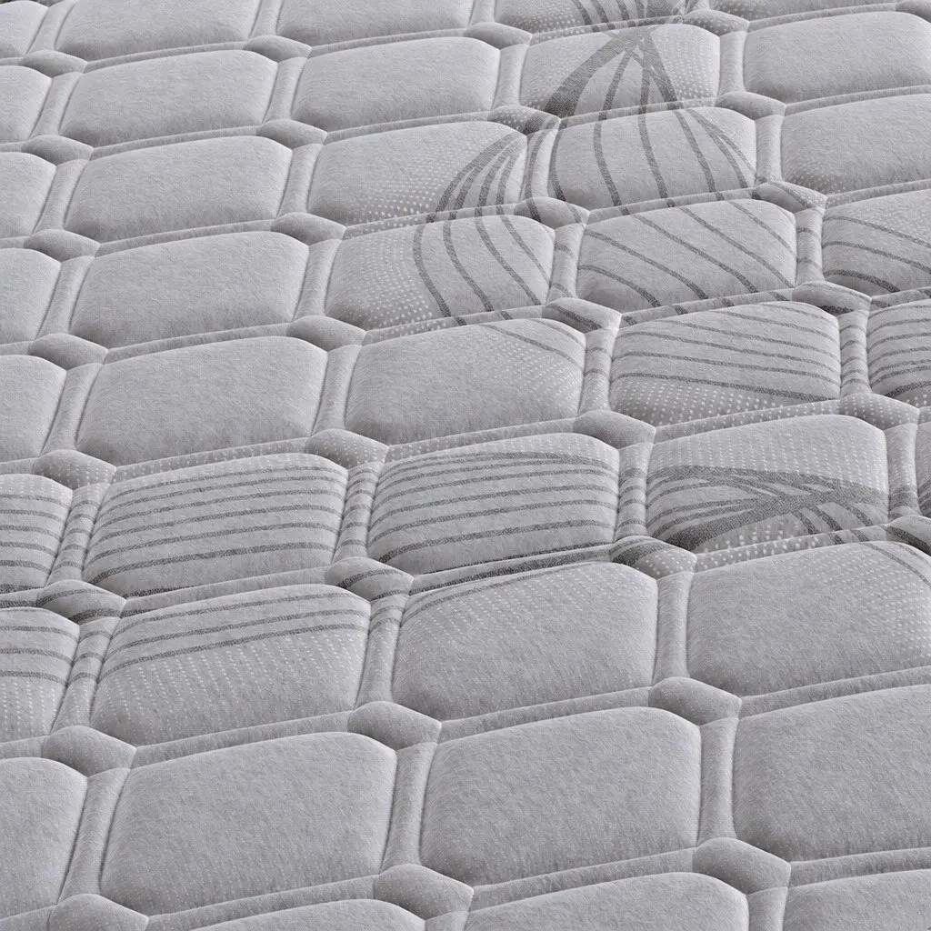 Single Pocket Spring Mattress 5-Zone Medium Firm Support Single Size Grey