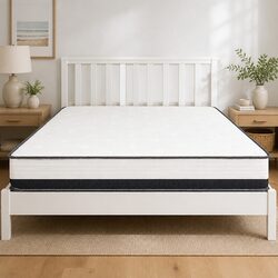 Single Pocket Spring Mattress 21cm HD Foam Medium Firm Bed Sleep Comfort