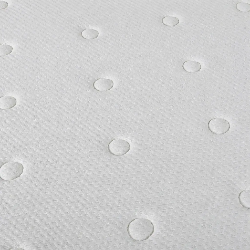 Double Bonnell Spring Mattress Medium Firmness 18cm Thick White