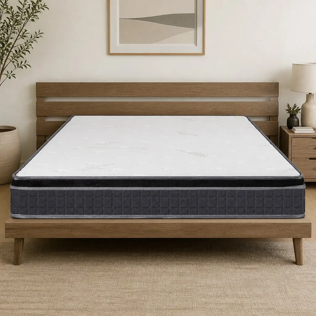 King Single Bonnell Spring Mattress Vacuum Packed Box Bed Comfort Support