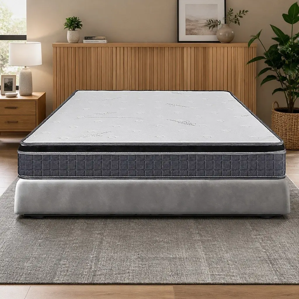 King Single Bonnell Spring Mattress Vacuum Packed Box Bed Comfort Support