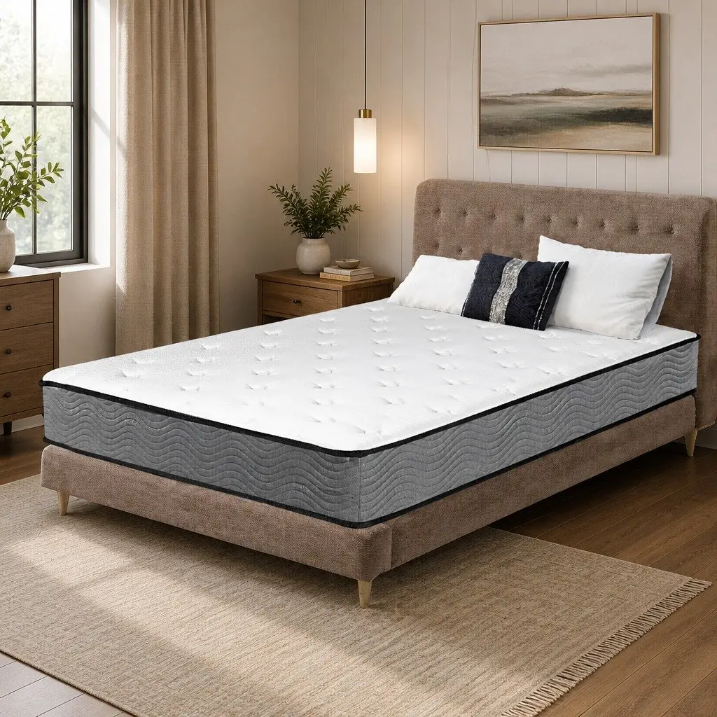 Queen Pocket Spring Mattress Bed Top Firm Support Bounce Comfort Sleep