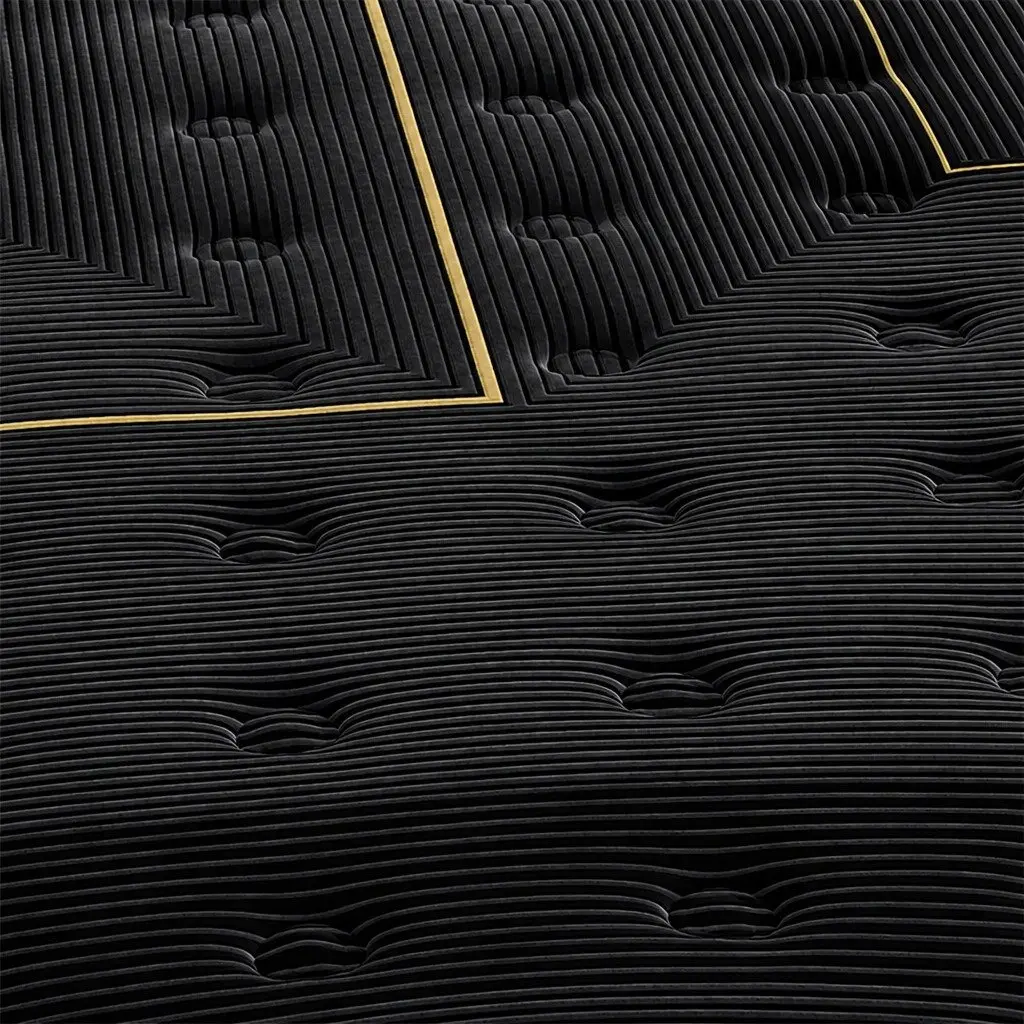 Spring Mattress Pocket Coil Support Double Bed Bamboo Charcoal Black 188cm L x 138cm W 35cm Thickness