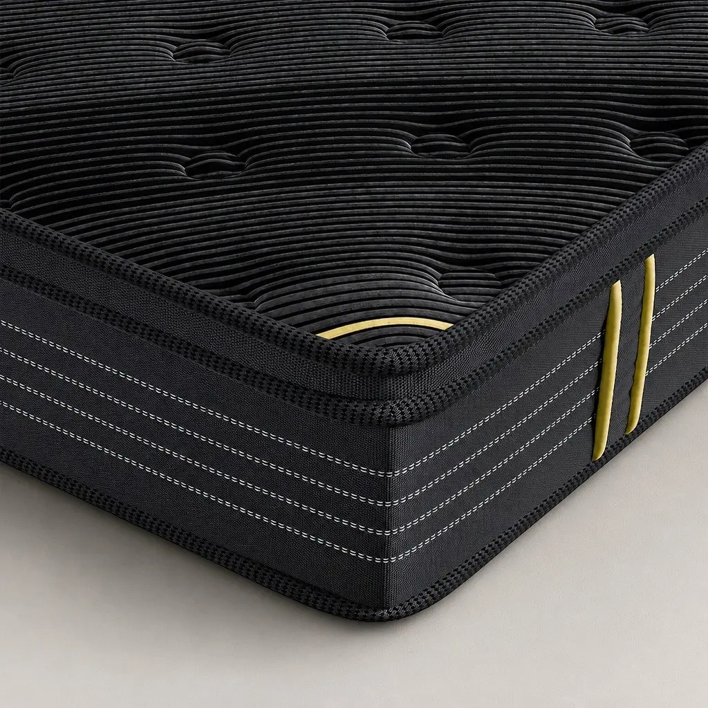 King Mattress with Pocket Springs & Charcoal Fabric