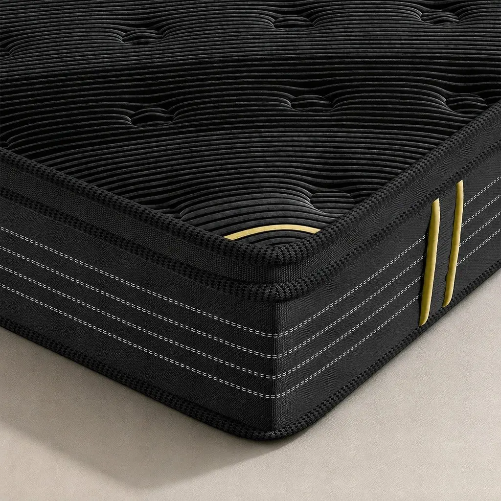 Spring Mattress Single Bamboo Charcoal Pocket Coil Euro Top Comfort Bed