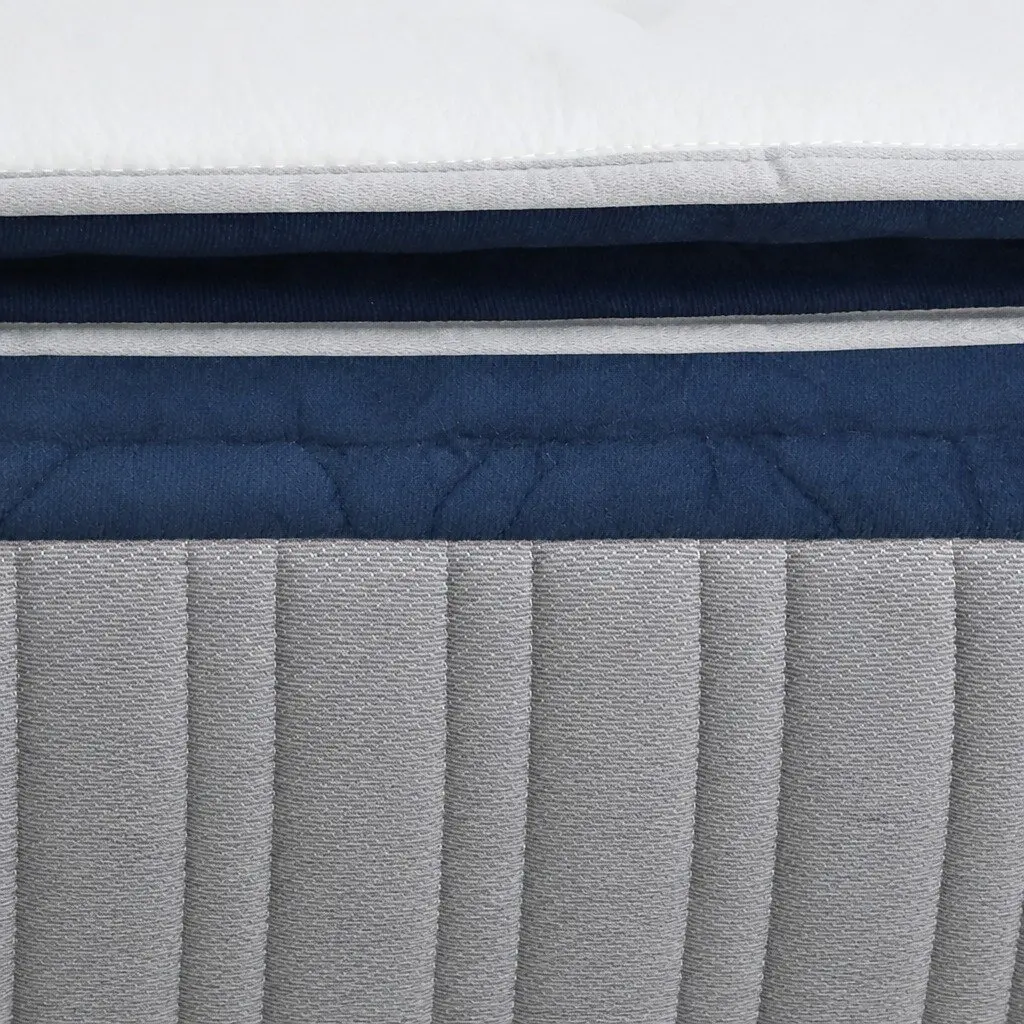 King Single Spring Mattress Pillow Top 32cm White Pocket Coil Bed Support System