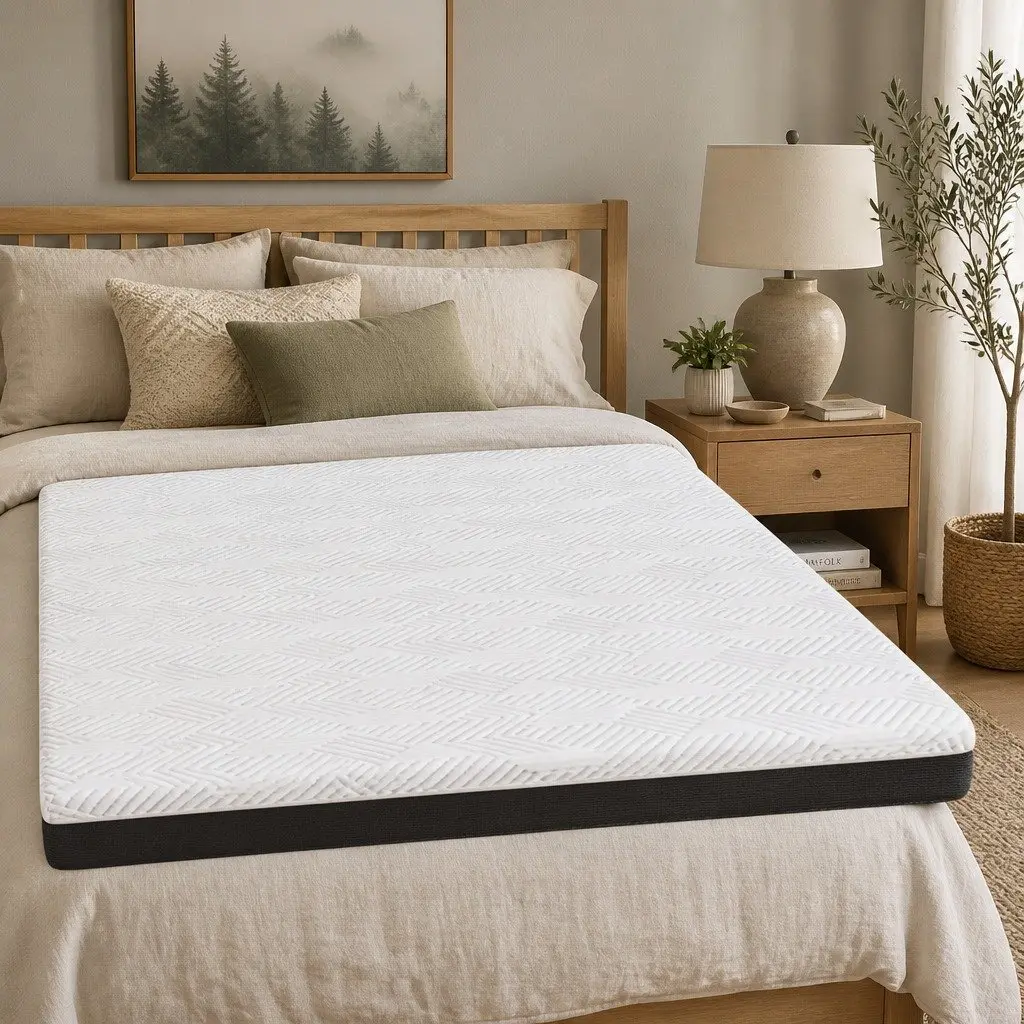 Memory Foam Mattress Single 15cm Medium Firm Cooling Gel Support White