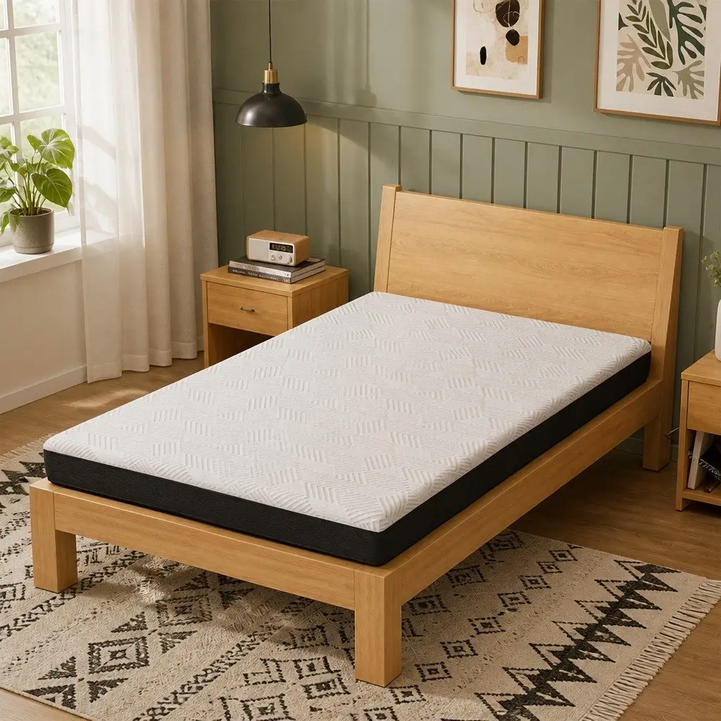 Memory Foam Mattress Single 15cm Medium Firm Cooling Gel Support White