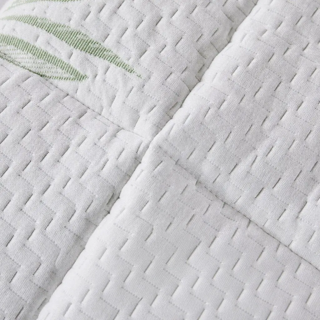 Bamboo Pillowtop Mattress Topper Cooling King White