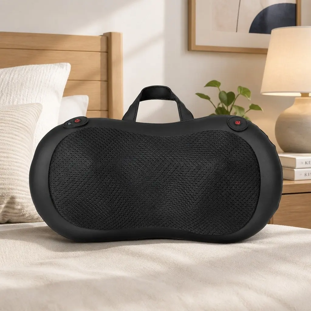 Neck Massager Electric Shiatsu Kneading Muscle Relaxation Portable Black