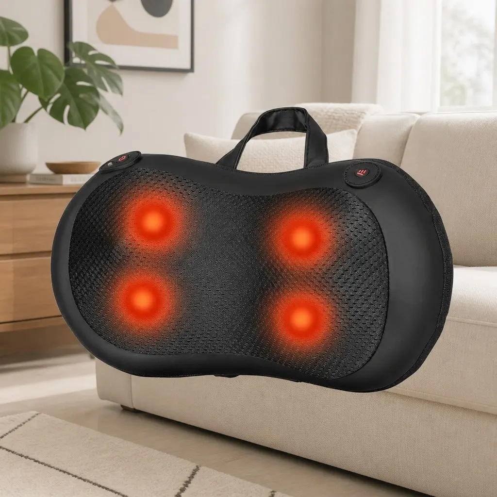 Neck Massager Electric Shiatsu Kneading Muscle Relaxation Portable Black
