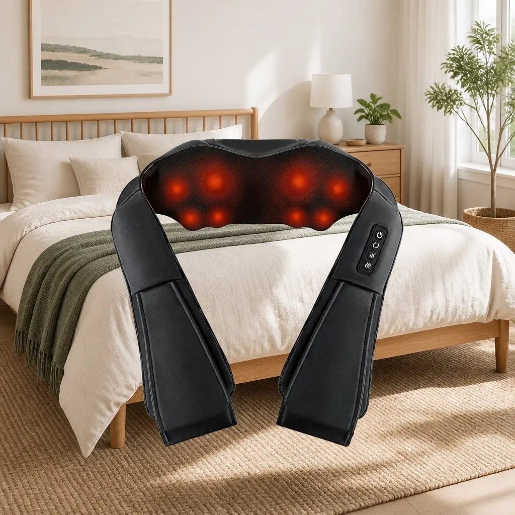 Neck Massager with 8 Nodes and Auto-Off Function