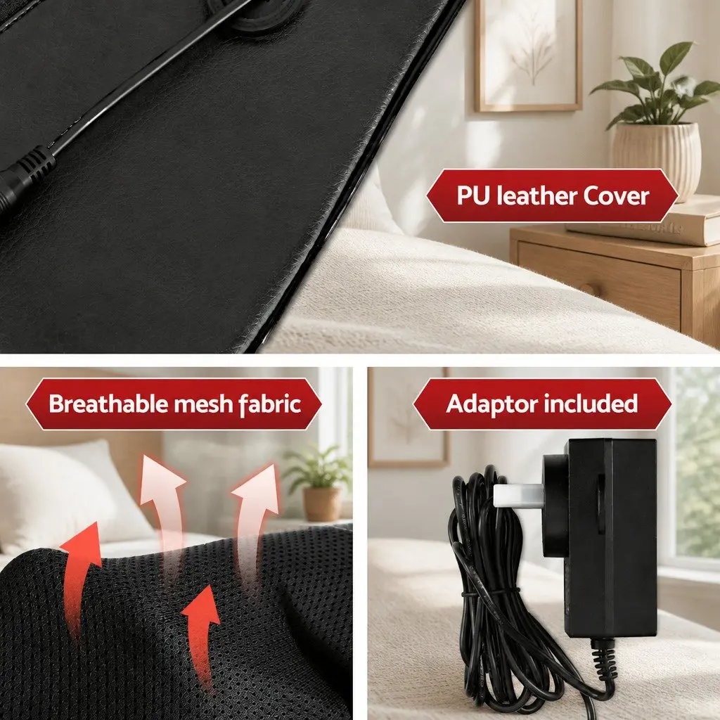 Neck Massager Heated Relaxation Device 8 Massage Nodes Black