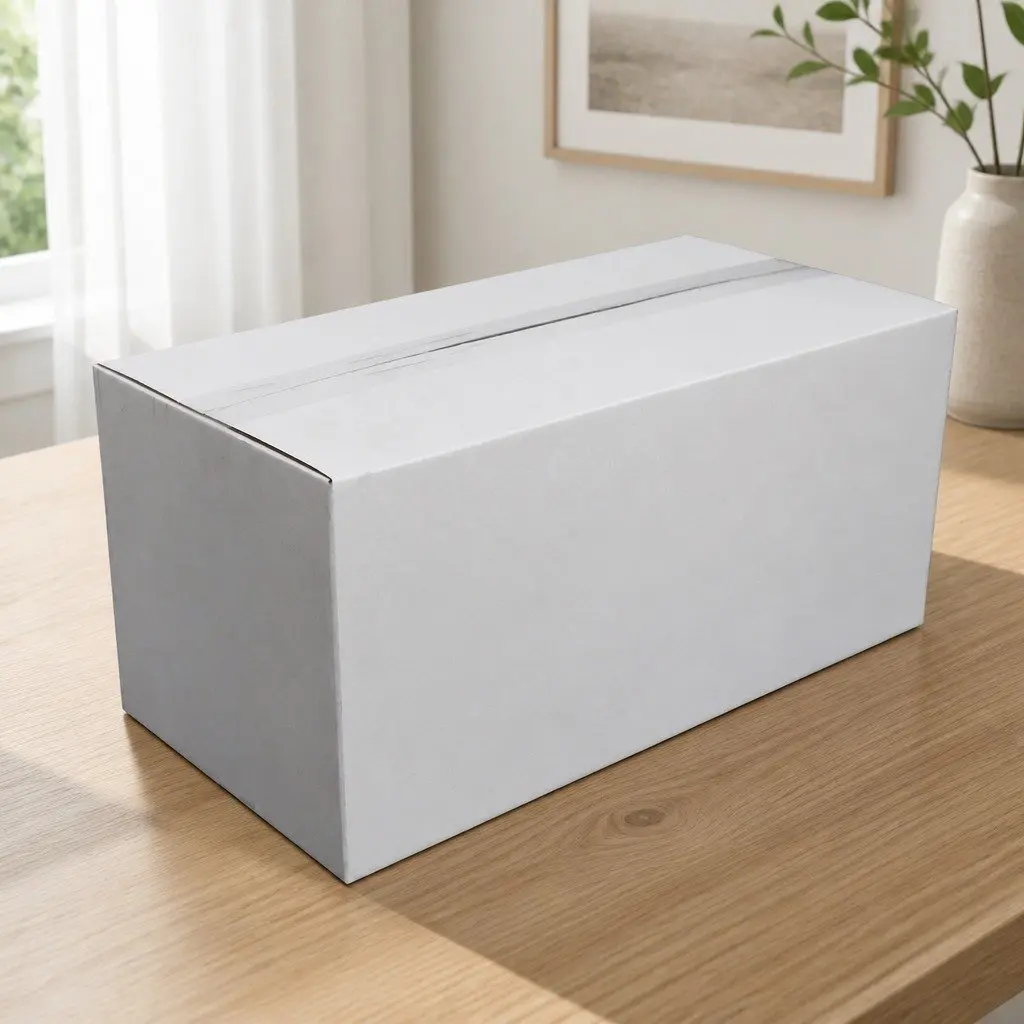 50 Pack of White RSC Cartons for Storage