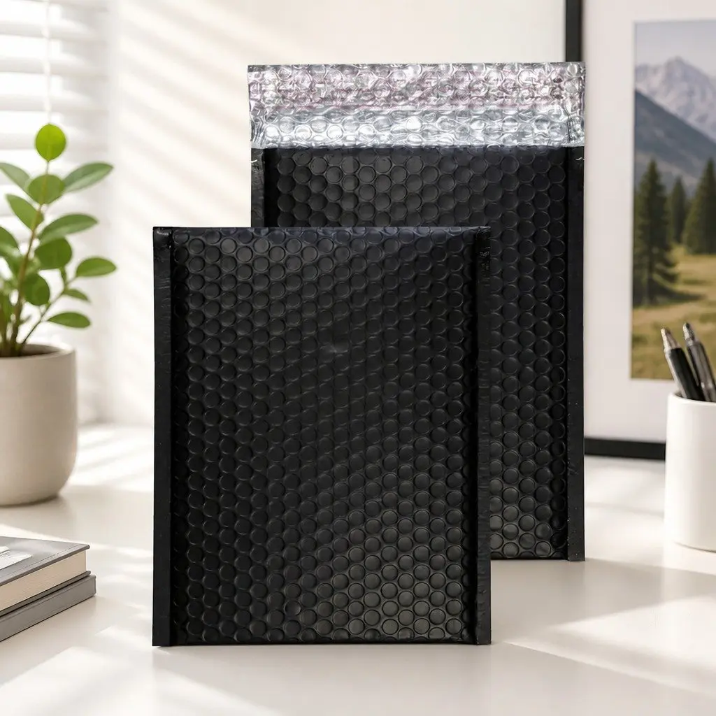 160x230mm Black Bubble Padded Envelope Self Sealing Mailer Protective Pack 50