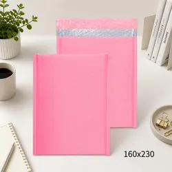 160x230mm Pink Bubble Padded Mailers Self Seal Protective Envelopes 50 Pack
