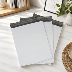 450x500mm White Self-Sealing Poly Mailer Bag Pack 100 Ecommerce