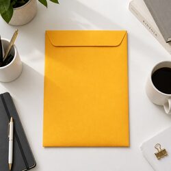 Reliable Yellow Kraft Mailing Paper Envelopes 500 Pack