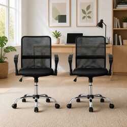 Comfortable and Practical Black Mesh Office Chair