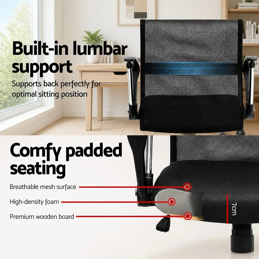 Mesh Office Chair High Back Swivel Tilt Height Adjustable Black Executive Desk