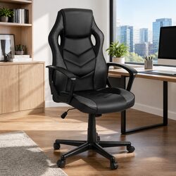 Affordable Comfort with Grey High-Back Gaming Chair