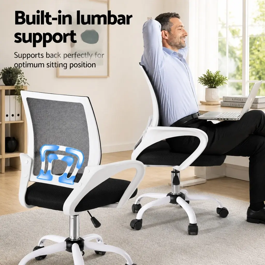 Mid Back Office Chair with Lumbar Support