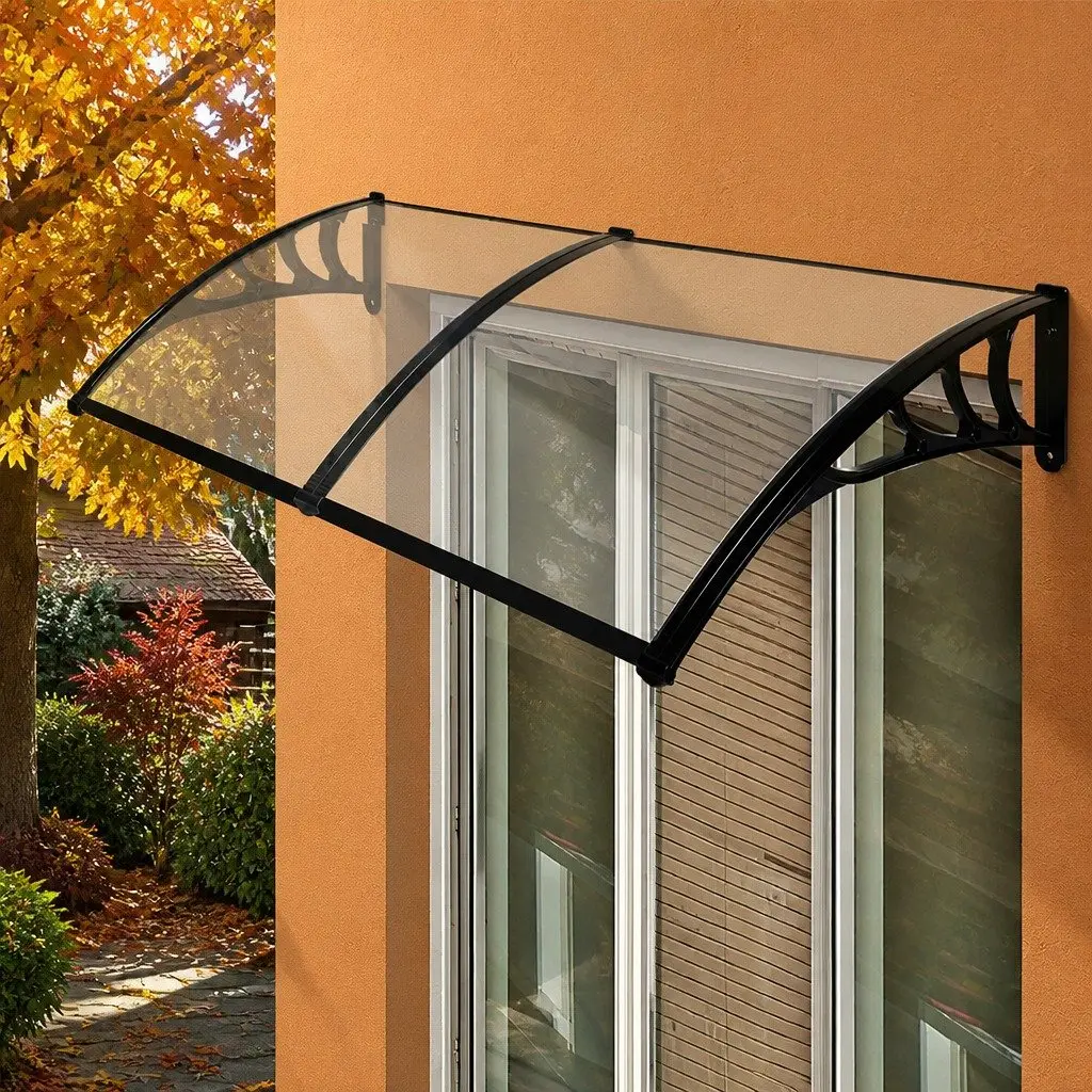 Window Door Awning Outdoor Shade 1M x 2.4M Transparent Polycarbonate Panel