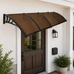 Reliable 1M x 4M Brown Awning for Outdoor Use