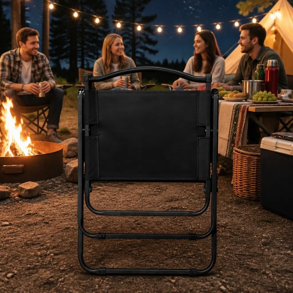 Camping Chair Folding Portable Lightweight Outdoor Backyard Garden Relaxing Seat