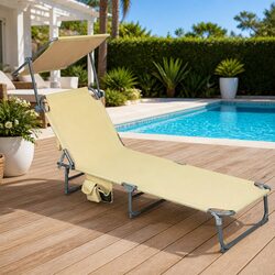 Warm and Practical Foldable Lounge Chair for Relaxation