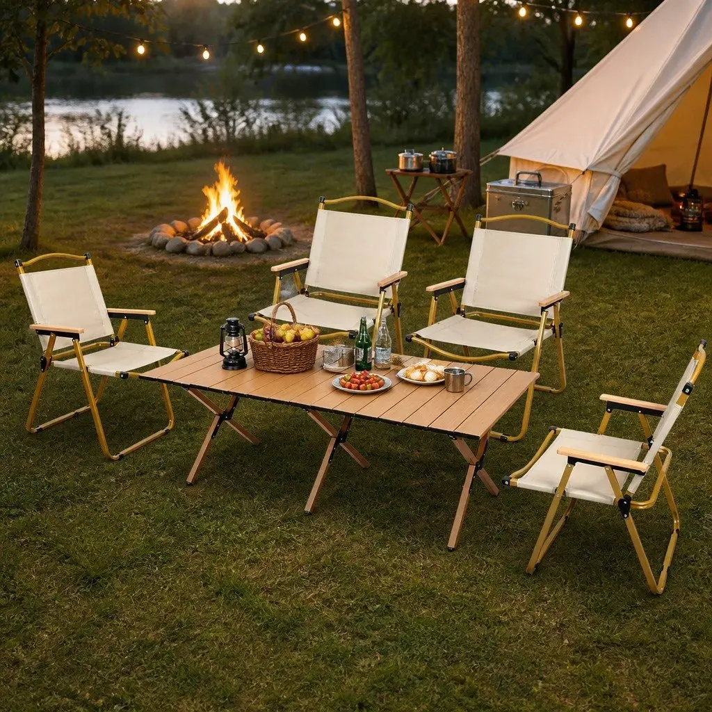 Folding Camping Table and Chair Kit