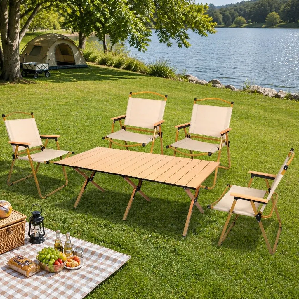 Folding Camping Table and Chair Kit