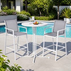 Practical 3PC Outdoor Bar Stool Set for Value and Style