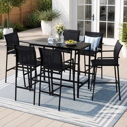 7-Piece Outdoor Dining Set for Comfort and Style