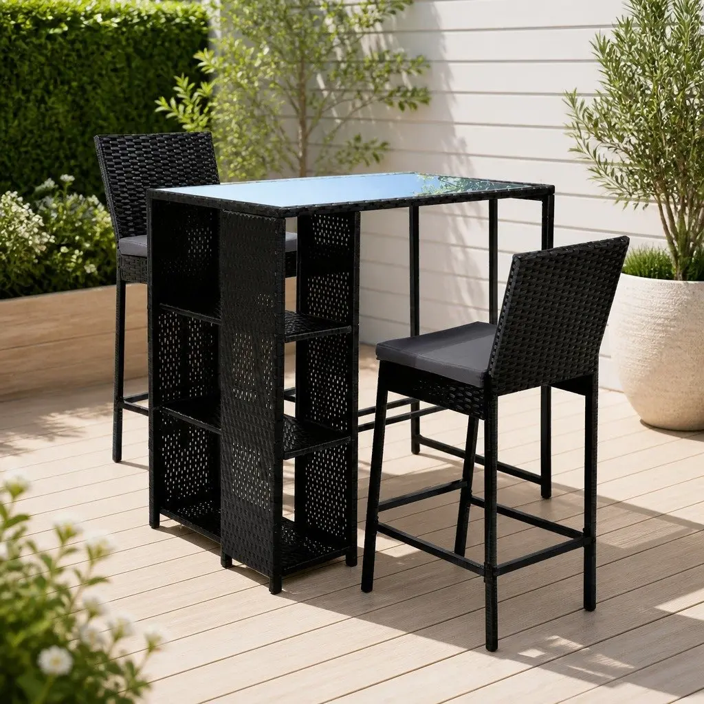 3-Piece Outdoor Bar Set