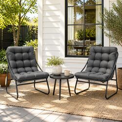 Reliable 3 Piece Bistro Set with Comfortable Seating