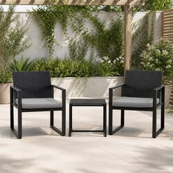 Reliable 3PC Bistro Set with Essential Comfort Features
