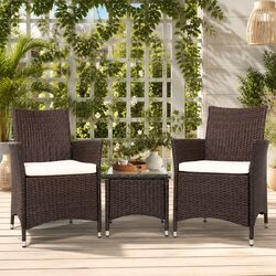 Reliable Outdoor Bistro Set with Comfort Features