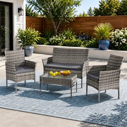 Warm and Reliable 4 Seater Outdoor Sofa Set